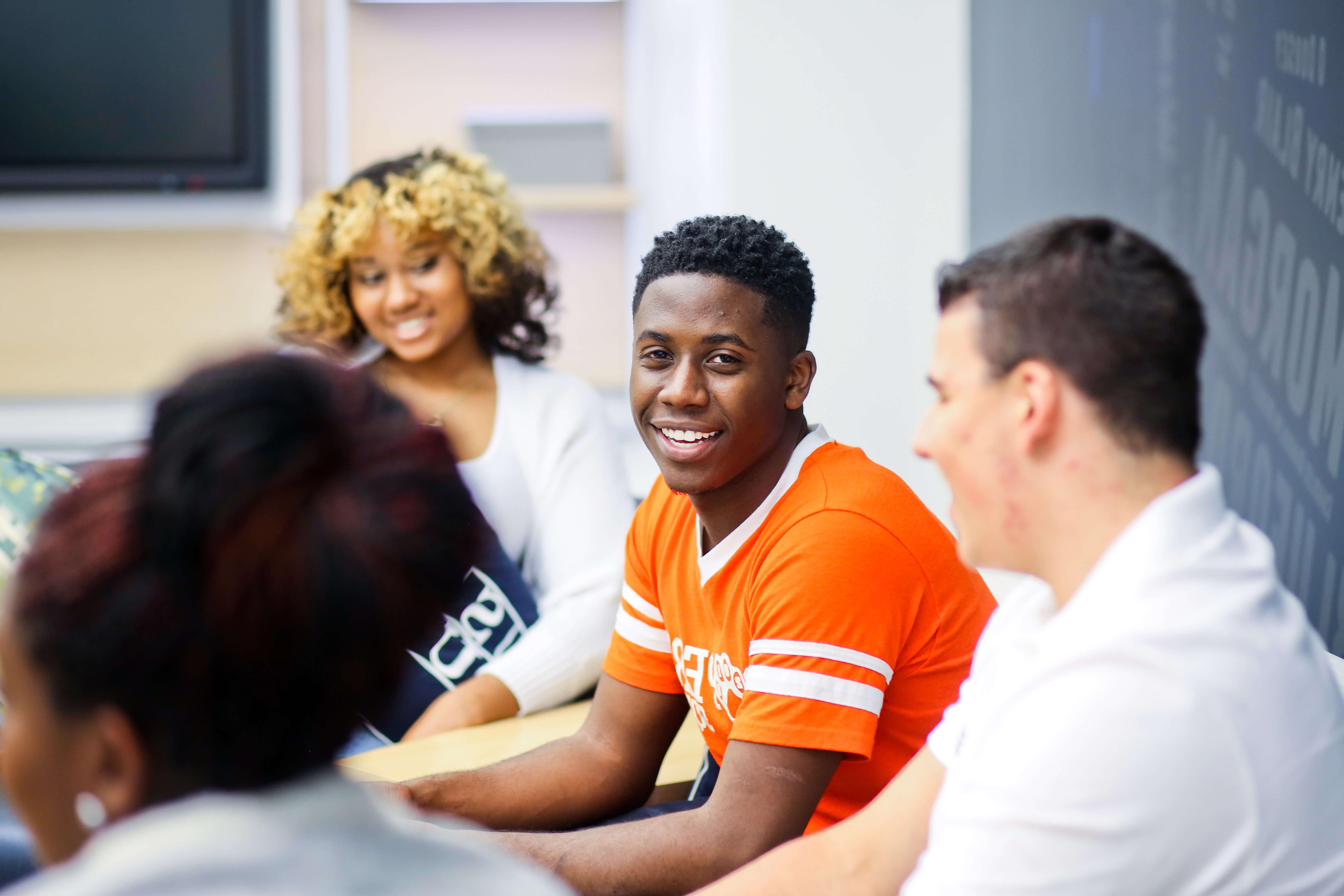 11JSU students conversing